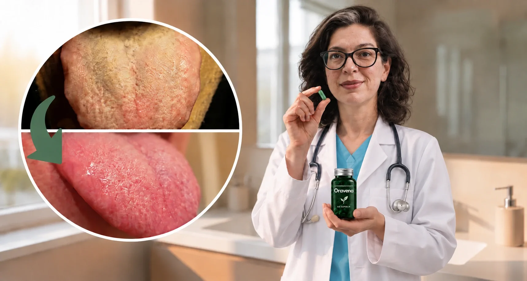 Dr Claire Moreau présentant Oravena™