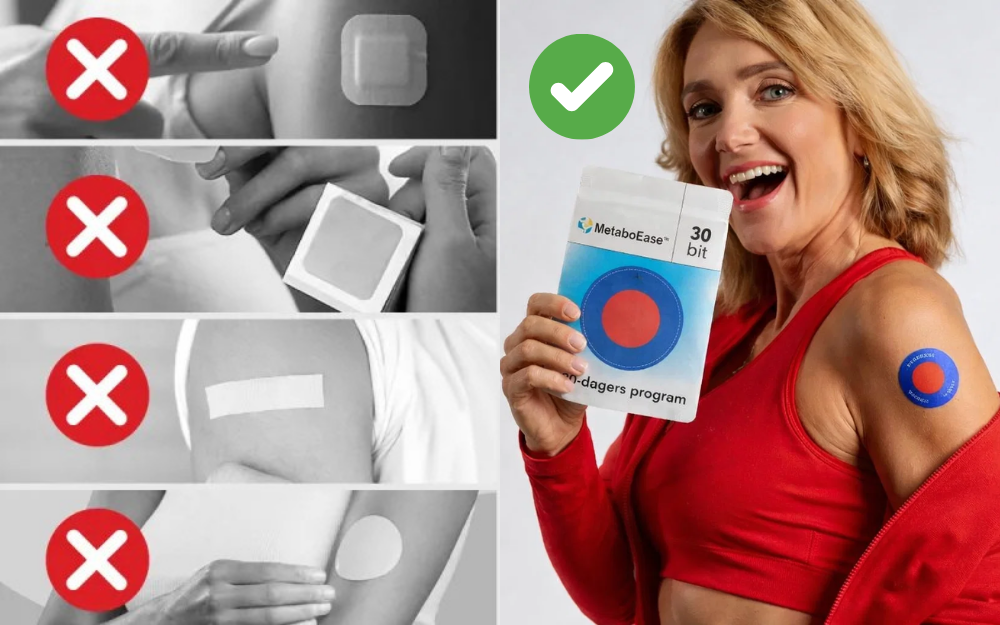 Comparaison entre les patchs MetaboEase™ authentiques et les copies