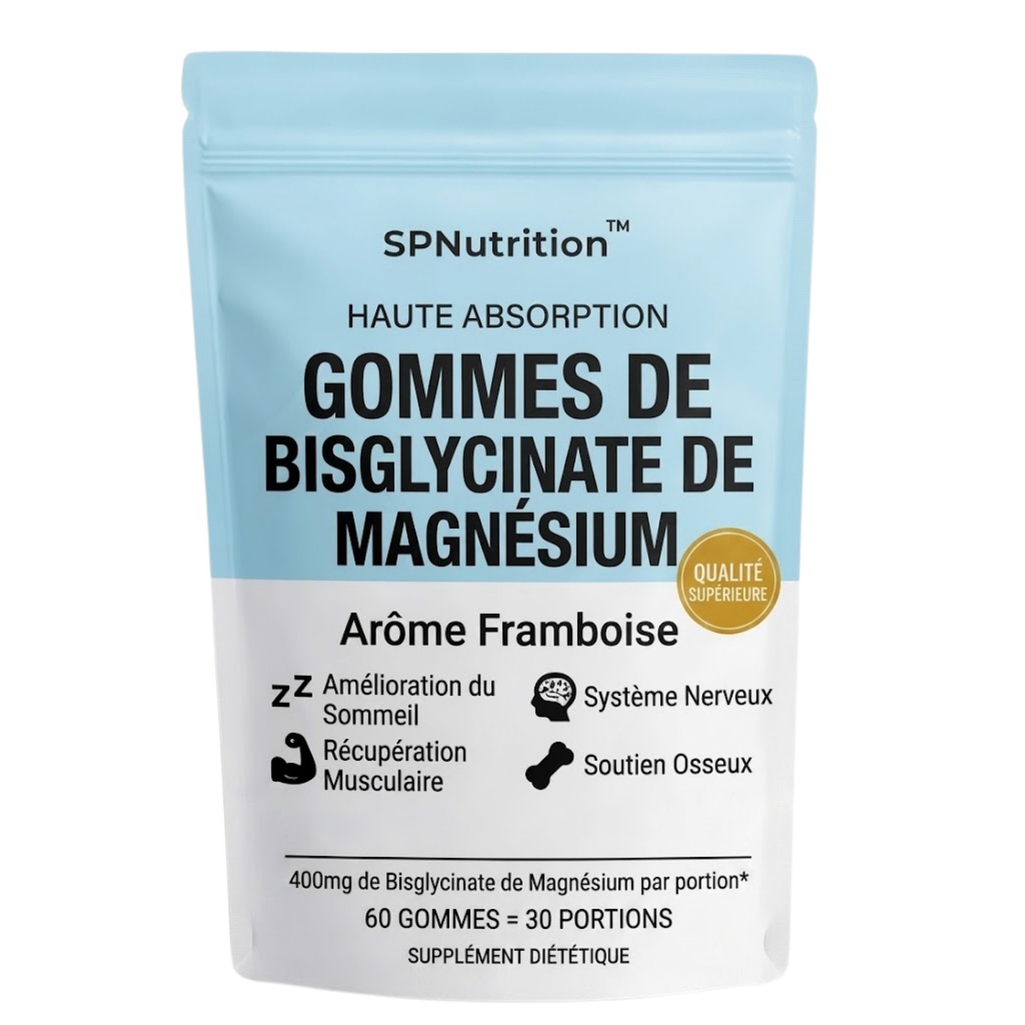 Gummies de magnésium bisglycinate SPNutrition™