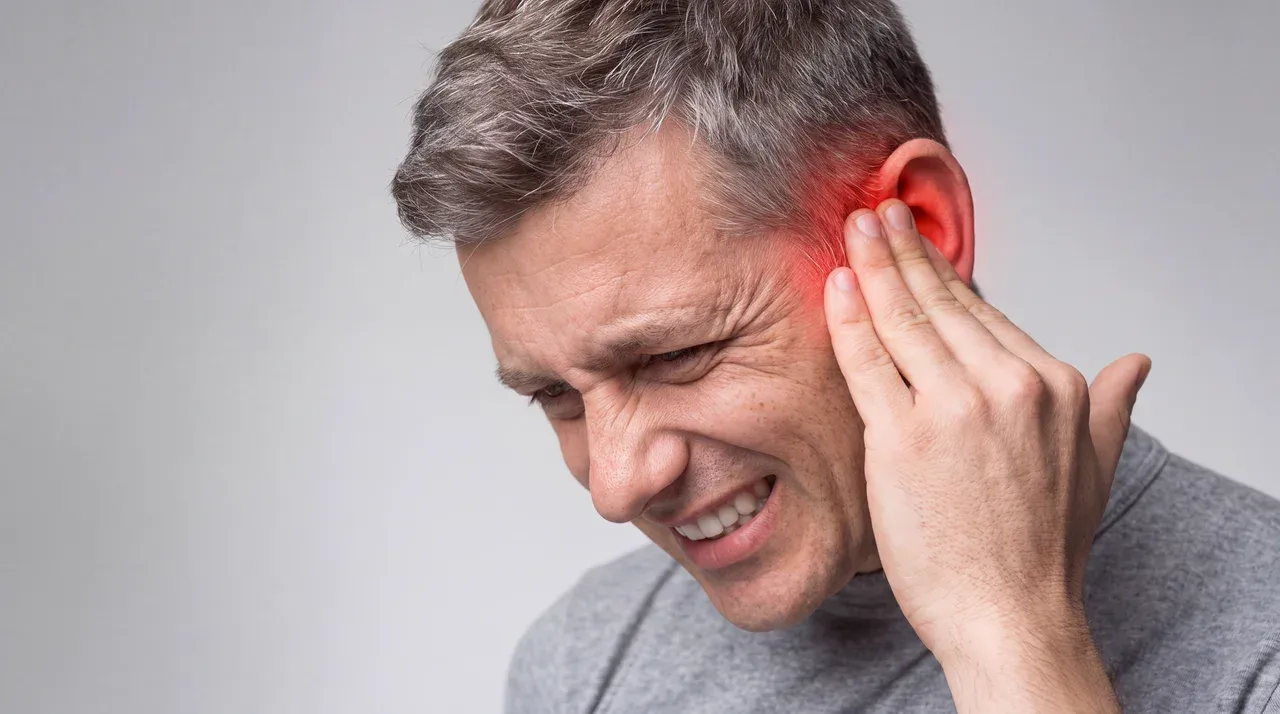Mann, der an Tinnitus leidet