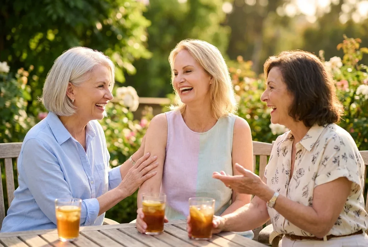 Isabelle Moreau profite de l’été avec ses amies