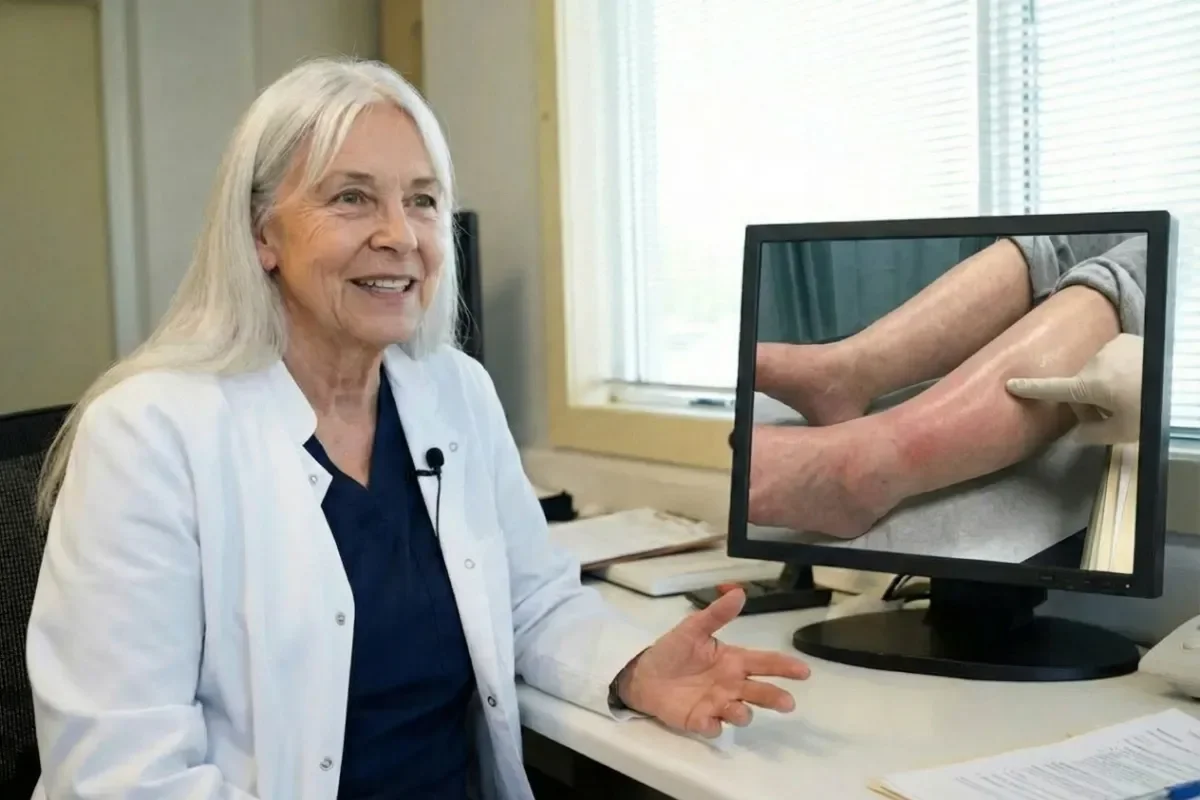 Sygeplejersken Birgitte Nielsen på en karklinik