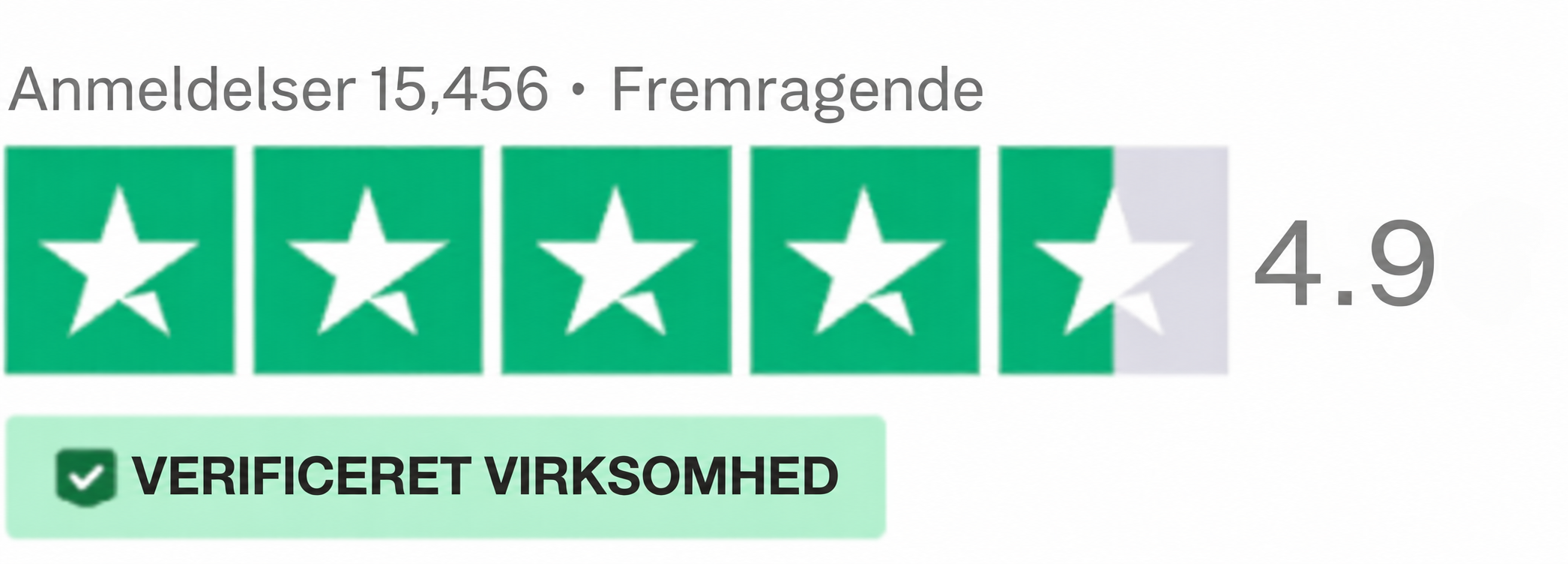 Trustpilot-bedømmelse
