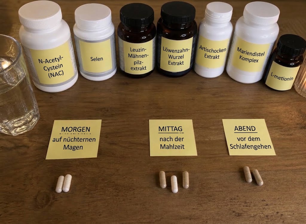 Aufteilung der einzelnen Kapseln