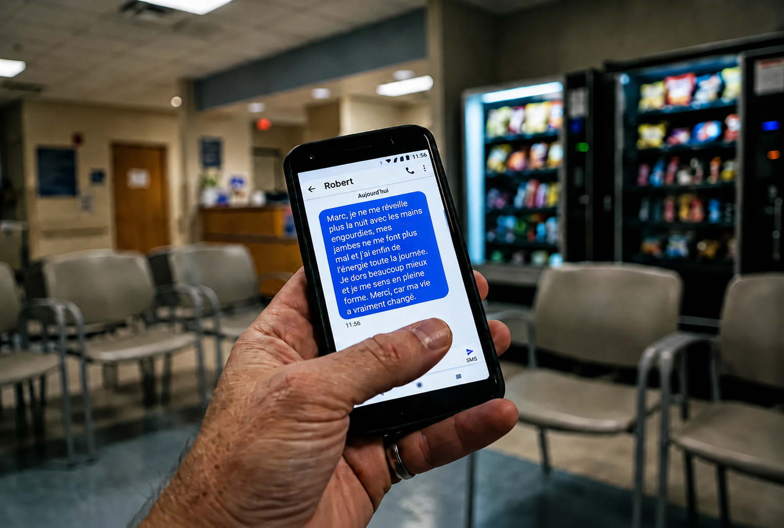 Message signalant une amélioration après utilisation de la formule