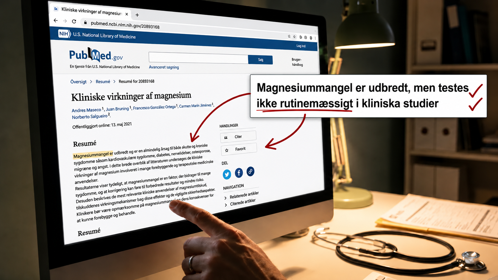 Forskning i magnesium og kronisk angst