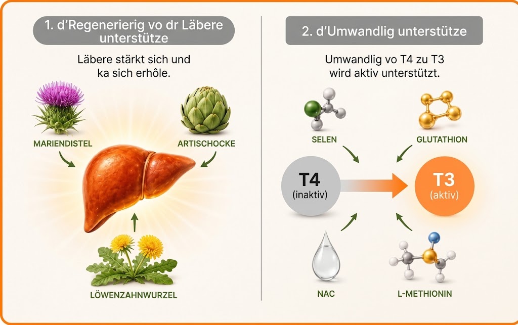 Nährstoffe für Leber und Umwandlung