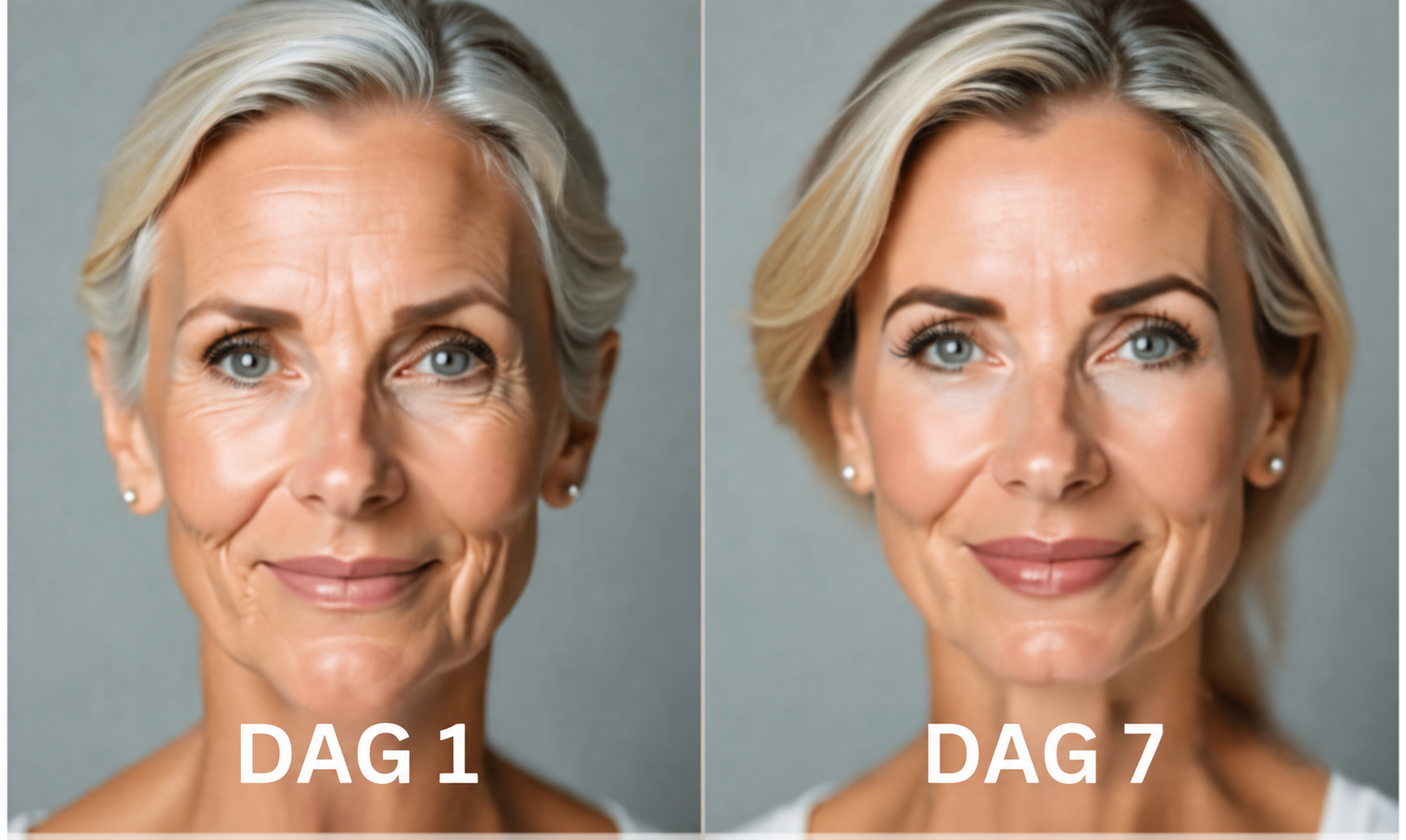 Dag 1 og dag 7 – ansigt