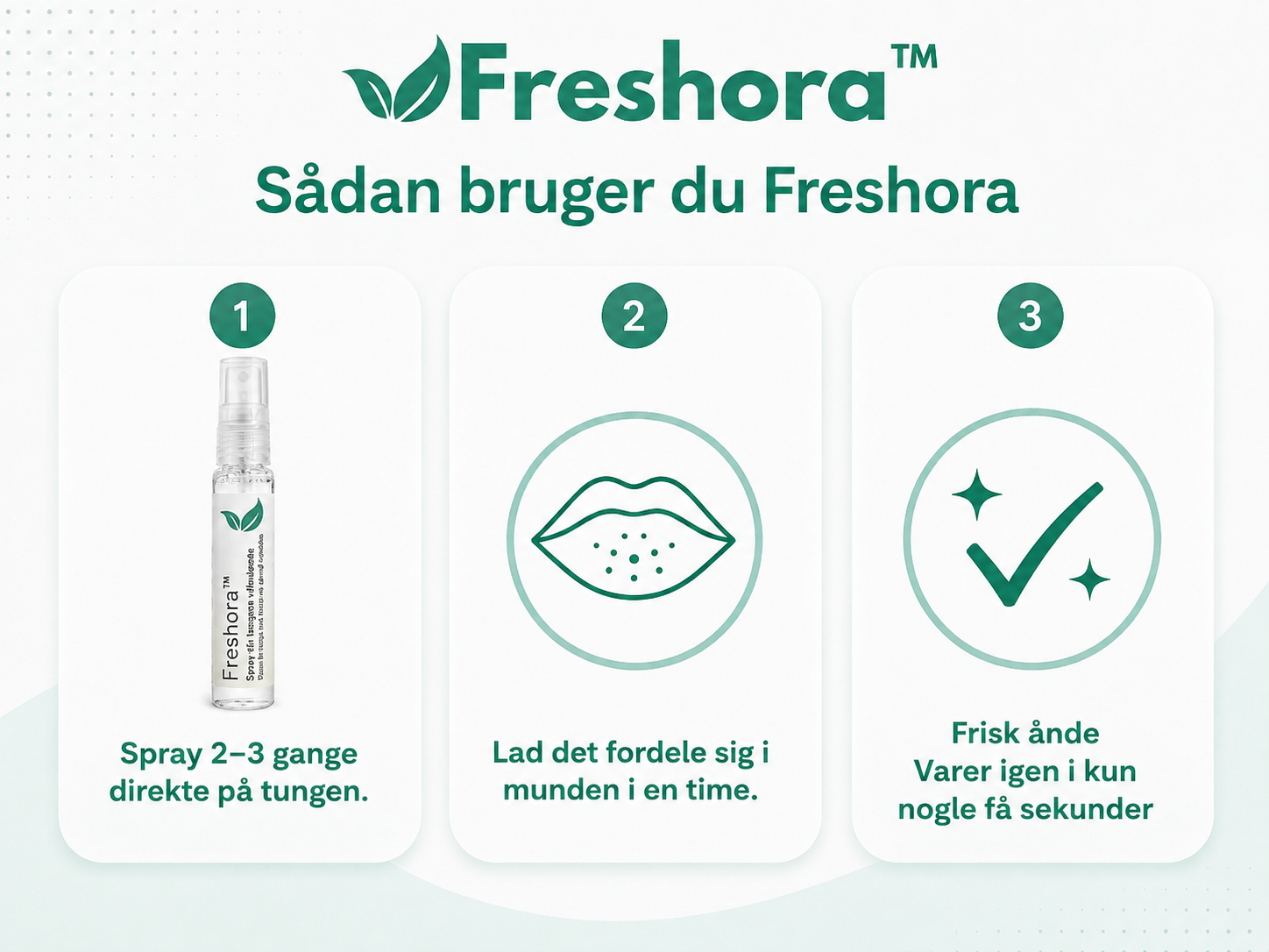 Sådan bruger du Freshora™