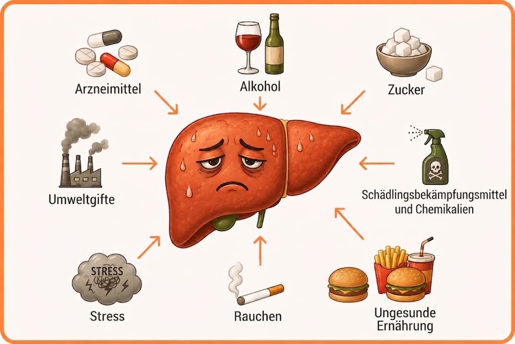 Belastungen für die Leber