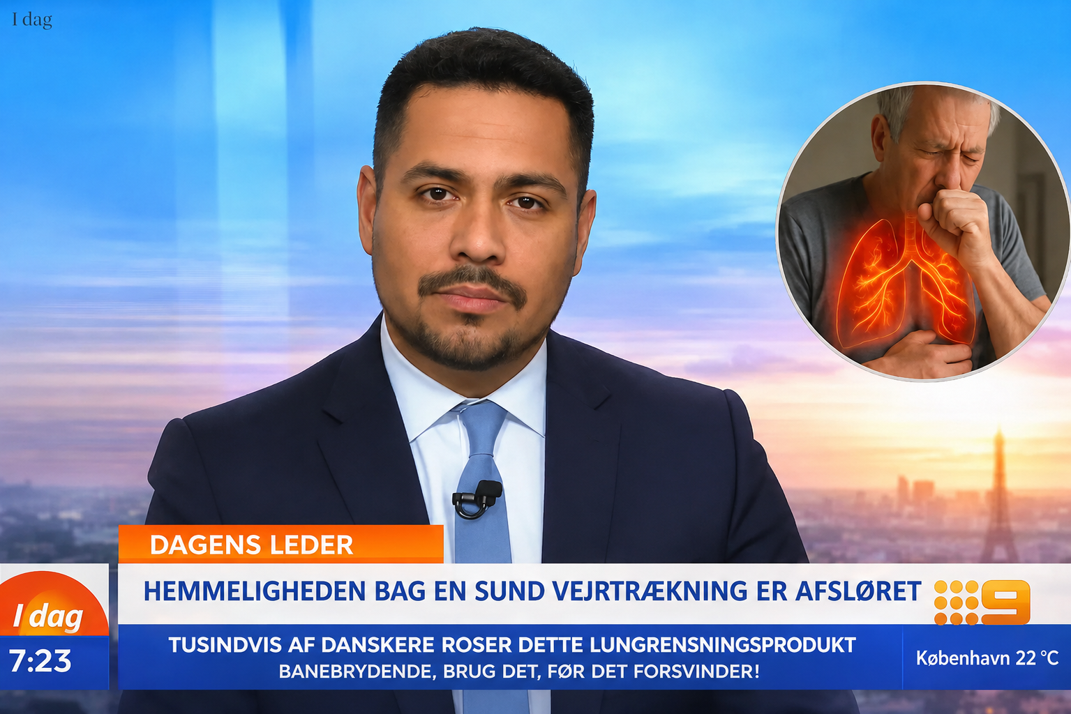 Tv-indslag om en naturlig metode til lettere vejrtrækning