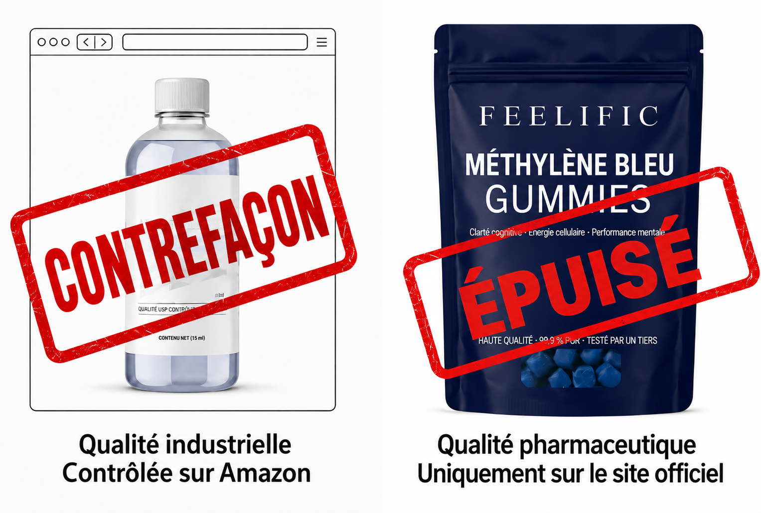 Qualité pharmaceutique et garantie Feelific™