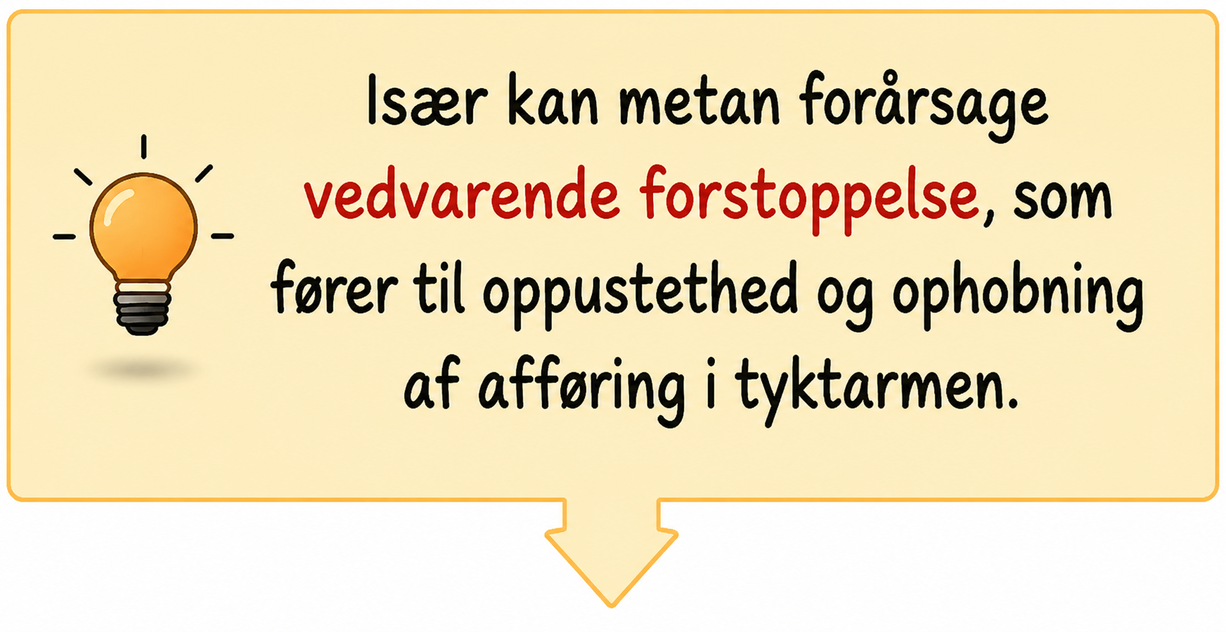 Metan kan forårsage vedvarende forstoppelse