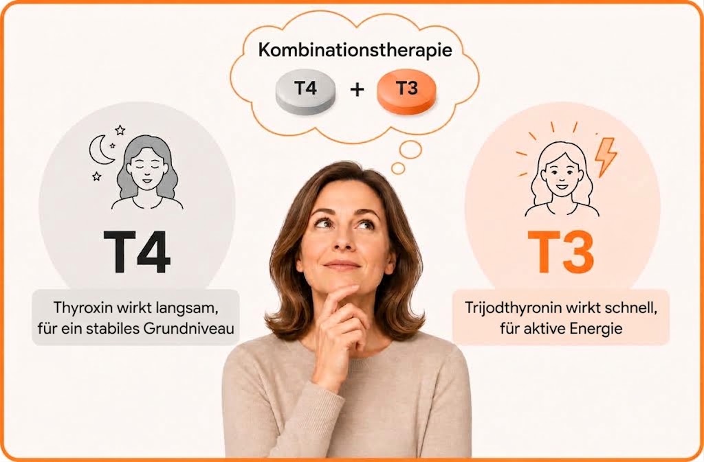 T4- und T3-Kombinationsbehandlung