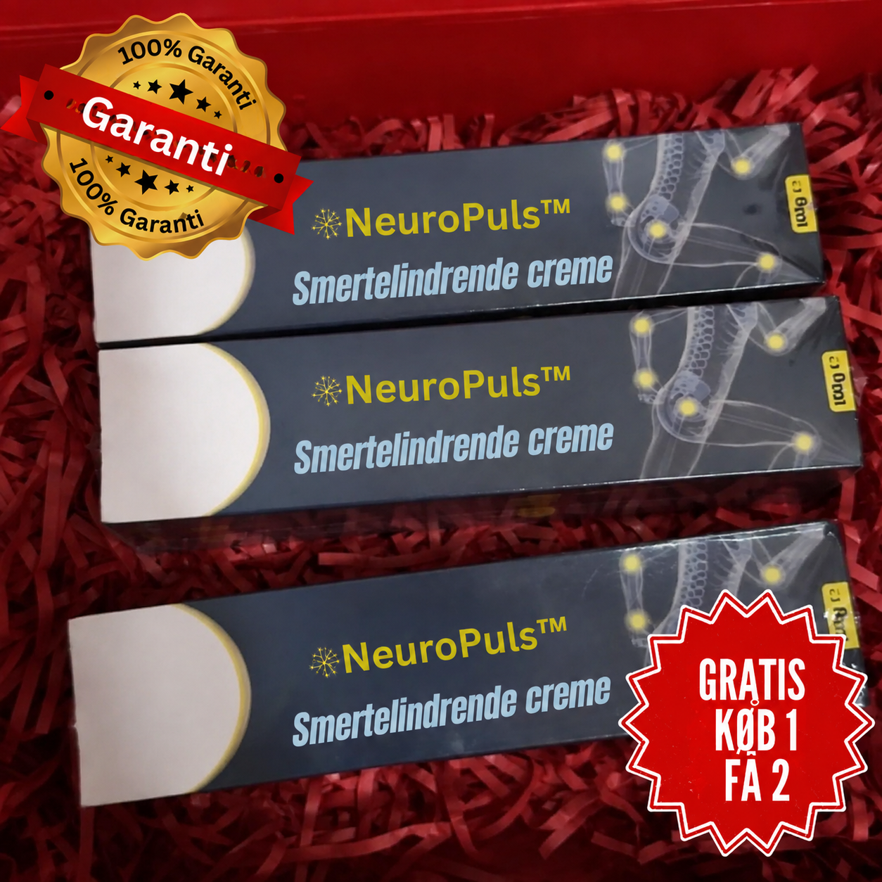 Tre pakker NeuroPuls™ og garanti