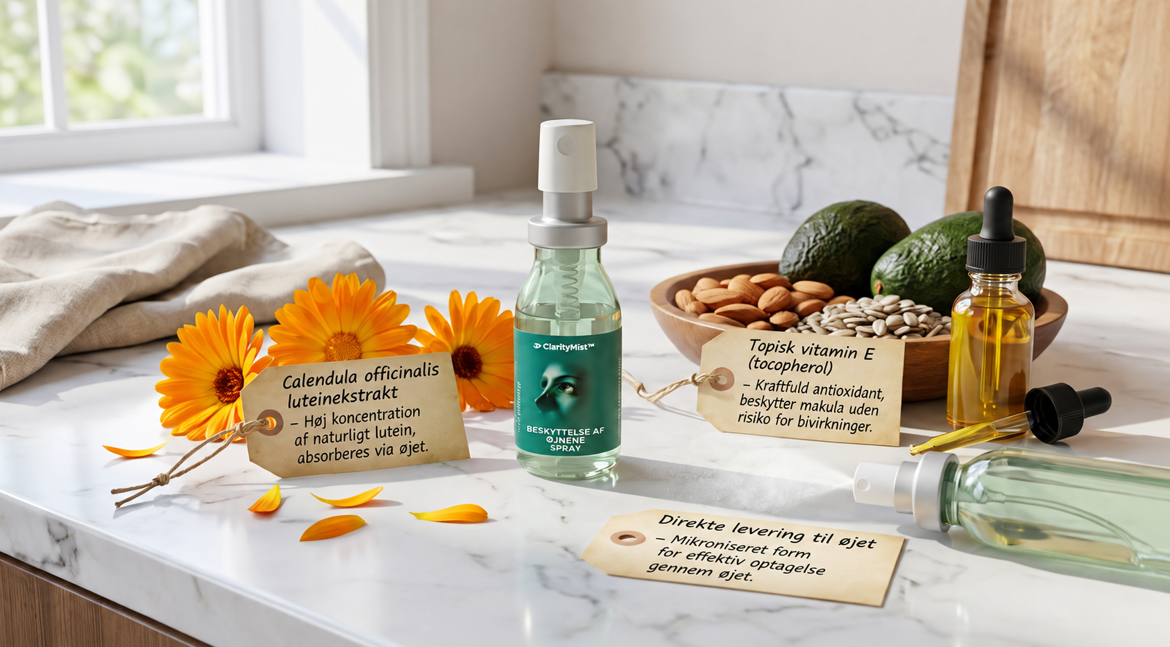 ClarityMist med morgenfrue, lutein og vitamin E